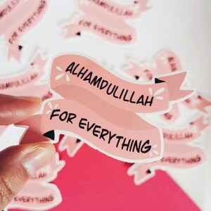 Alhamdulillah Sticker, Islamic Quote Sticker