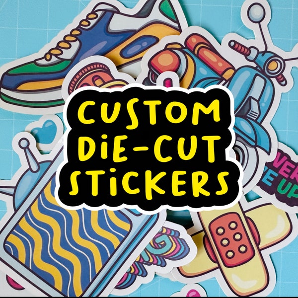 Custom Die-Cut Vinyl Waterproof Sticker Service