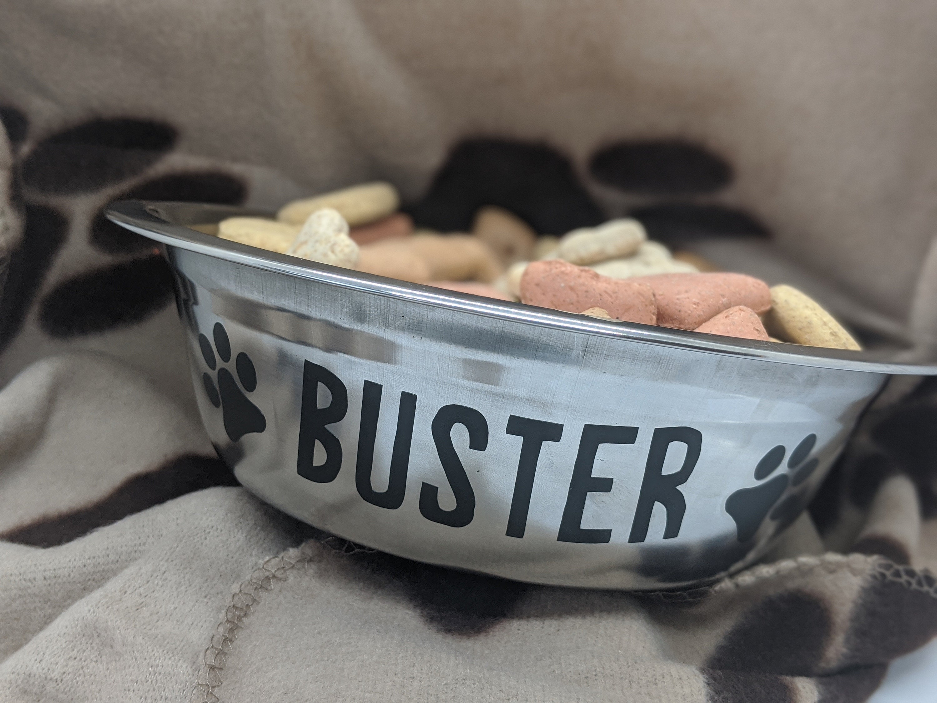 Personalised dog bowl dog food bowl pet name food dish Etsy