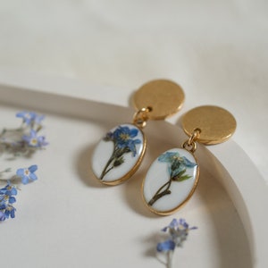 Forget Me Not Drop Earrings - Etsy