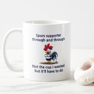 Spurs supporter, Tottenham Cup, Tottenham Hotspurs, Football Mug, Football Gift, Spurs mug, Spursy