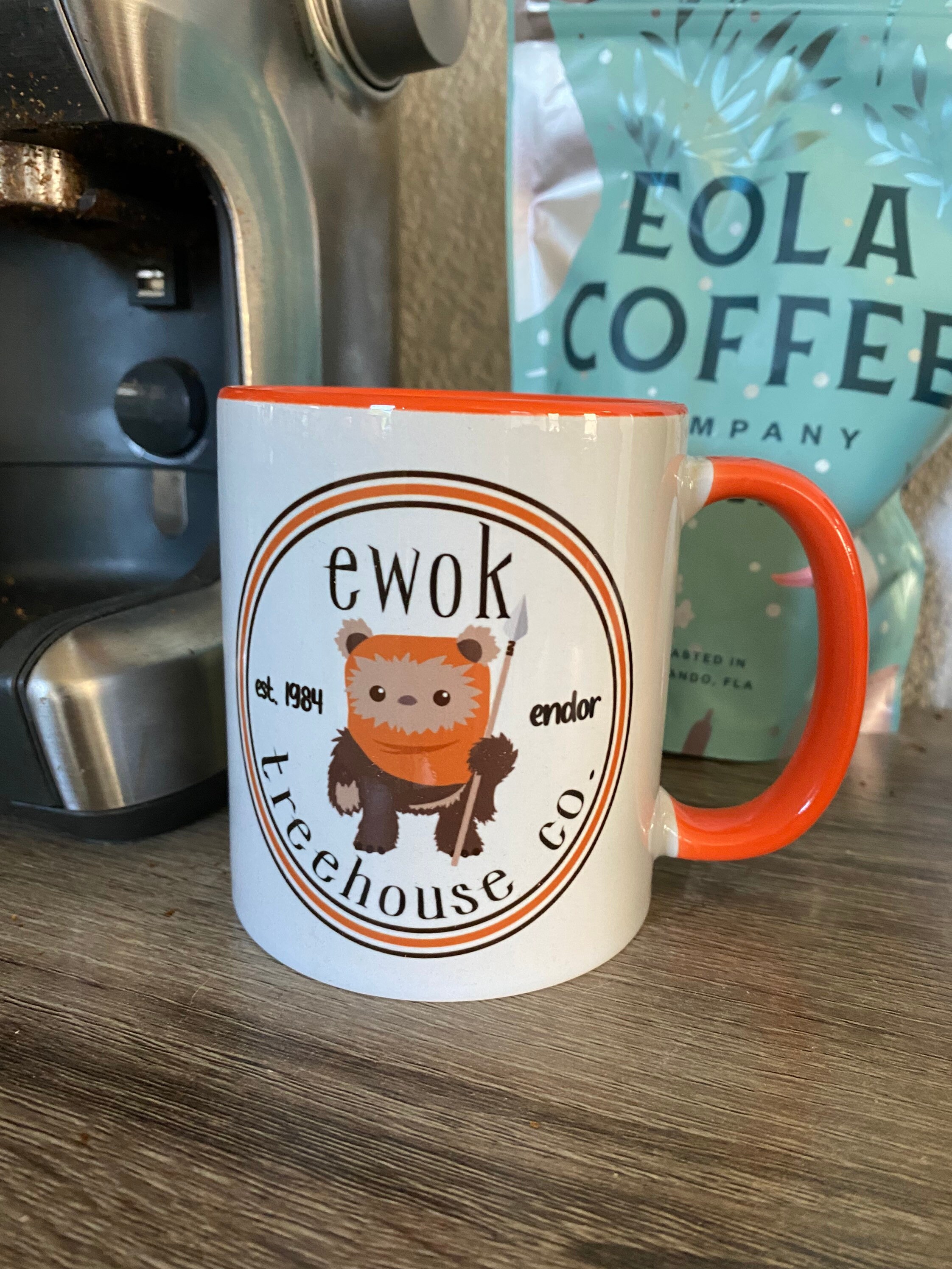 Star Wars Camp Endor Retro Mugs | Ewok Forest Camp of Endor Cups | Set of 2 Mugs