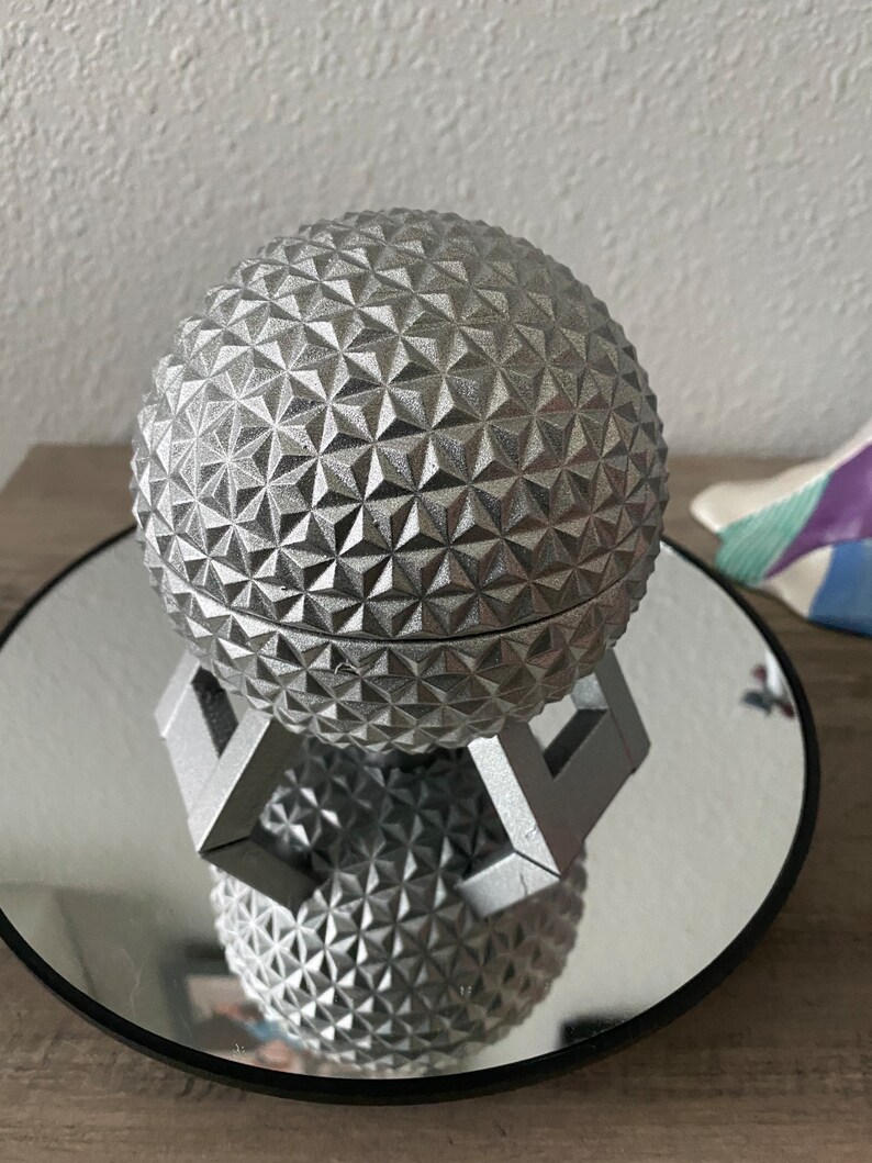 Epcot Mirrors Epcot Ball Spaceship Earth Silver Ring Holder Jewelry Box - Etsy