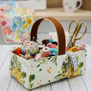 DIY Fabric Basket Sewing Pattern: Gifted Stitches Design (Digital Download)