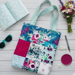 Easy Charm Tote Sewing Pattern: Beginner DIY Tote Bag (PDF Download)