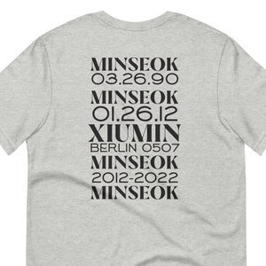 EXO T-Shirt 10th Year Anniversary EXO L Baekhyun Sehun Chanyeol Lay Kyungsoo Xiumin Minseok Suho Kai Chen Kpop