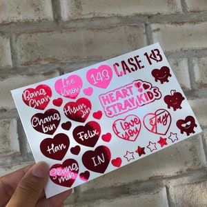 Kpop Holographic Light stick Stickers Stray Kids JYP Kpop Gift Fan light