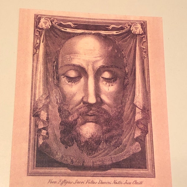 Veronica’s Veil 8x10 Print Image - Sainte Face de Jésus