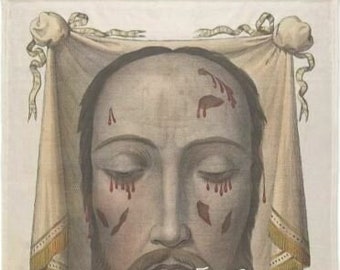 Holy Face of Jesus Plush Fleece Blanket (60" x 80") - Veronica's Veil - UNIQUE