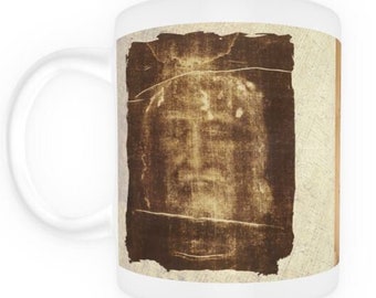 Holy Face - Shroud of Turin 11 oz Ceramic Mug with Numbers 10: 35