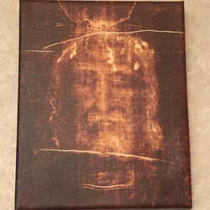 Shroud of Turin 8x10 CANVAS Image - Holy Face of Jesus