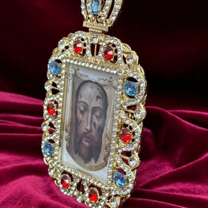 Jeweled Holy Face of Jesus Frame - Veronica’s Veil