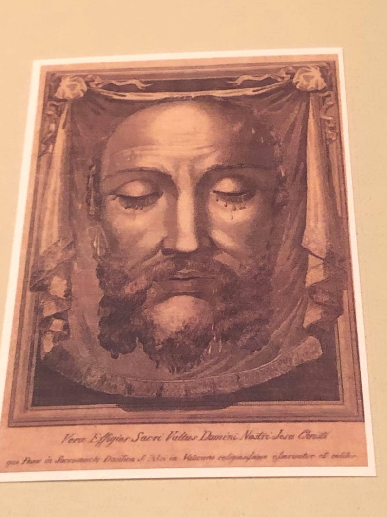 Holy Face Prayer Cards | Golden Arrow Prayer | Veronica's Veil | Catholic Bulk Pack image 3
