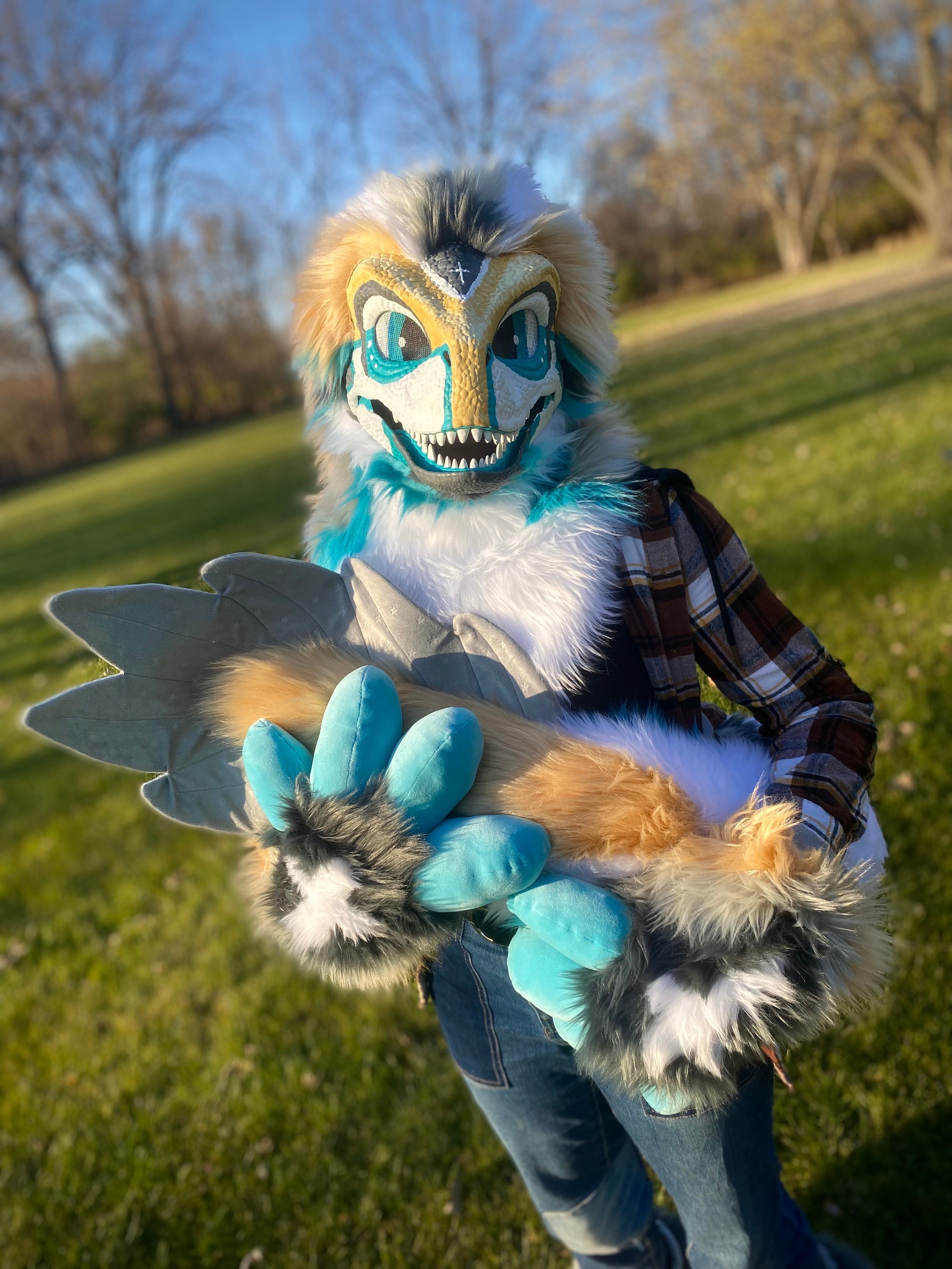 Dino Mask Partial Premade Fursuit - Etsy