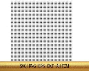 Modello strass SVG, modello SS6, 12x12, pietre rotonde, foglio quadrato SVG, 2 mm. Per file tagliati, Cricut, Silhouette, Ai, Dxf, Eps e Png.