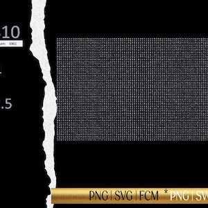 May include: A black and white image of a grid pattern with the text "SS10 Stone Count: 6962" and "W:12 H:24 & W:11.5 H:23.5" below it. The text "PNG|SVG|FCM * PNG|SVG|FCM" is at the bottom of the image.