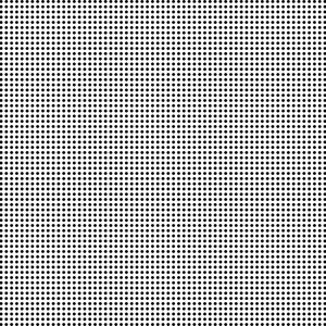 Puede incluir: Un patrón cuadrado de puntos negros espaciados uniformemente sobre un fondo blanco. Los puntos son pequeños y densos, creando una apariencia texturizada. El diseño es simple y geométrico, adecuado para diversas aplicaciones.