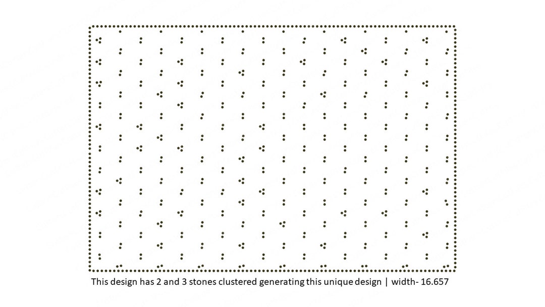 Rhinestone Template Extra Large |width 16.65 & Height 11.103 | Stones ...