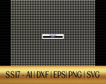 SS17 Modello strass / 12X12 / quadrato strass