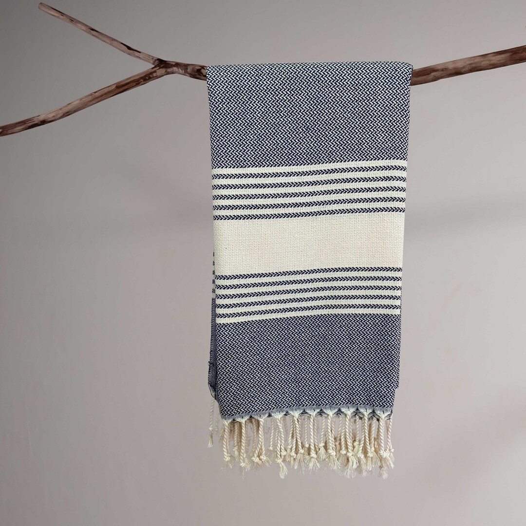 High Quality Beach Towels Black, Wicker Weave Luxury 100 Cotton