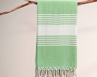 Turkish Towels for Beach, Spa, Bath, Travel and Gift - Traditional Quick-Dry Lightweight Sand-Proof Natural 100% Cotton Peshtemal Towels