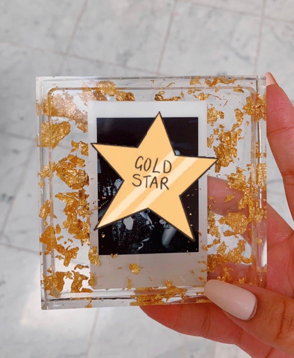 Resin Polaroid Coaster Resin Polaroid Coaster