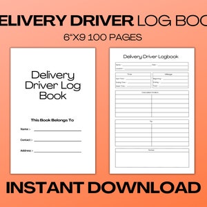 Lieferung Fahrtenbuch | Druckbares Log, um Lieferungen genau und effizient zu verfolgen