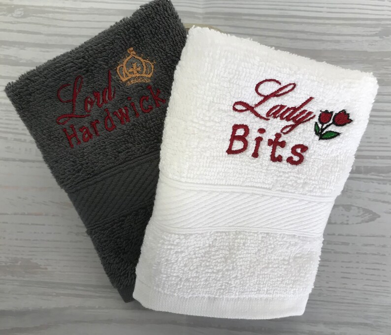 Novelty Embroidered Wash Cloths Face Cloths Flannels Funny Etsy
