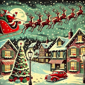 Modèle de point de croix vintage Noël pleine couverture