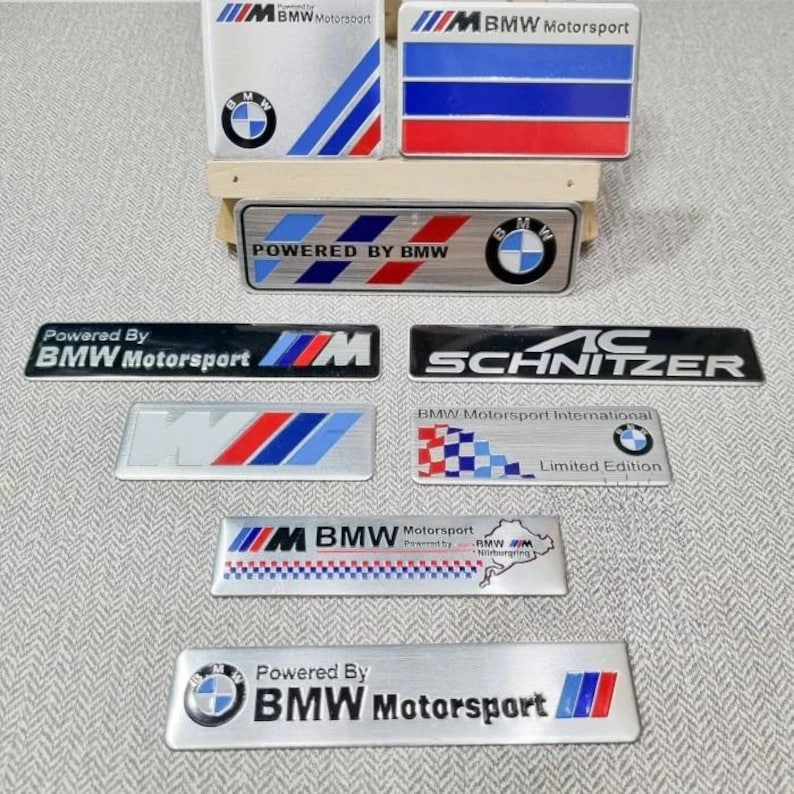 BMW Motorsport Decal Emblem Badge Sign Insignia Mark Car Logo - Etsy