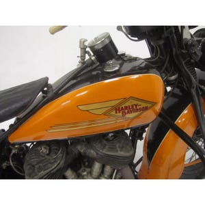 WaterSTICKERS voor Harley-Davidson-gastanks 1934 - 1935 VL 45 Solo & Servi-Car, 2 stuks