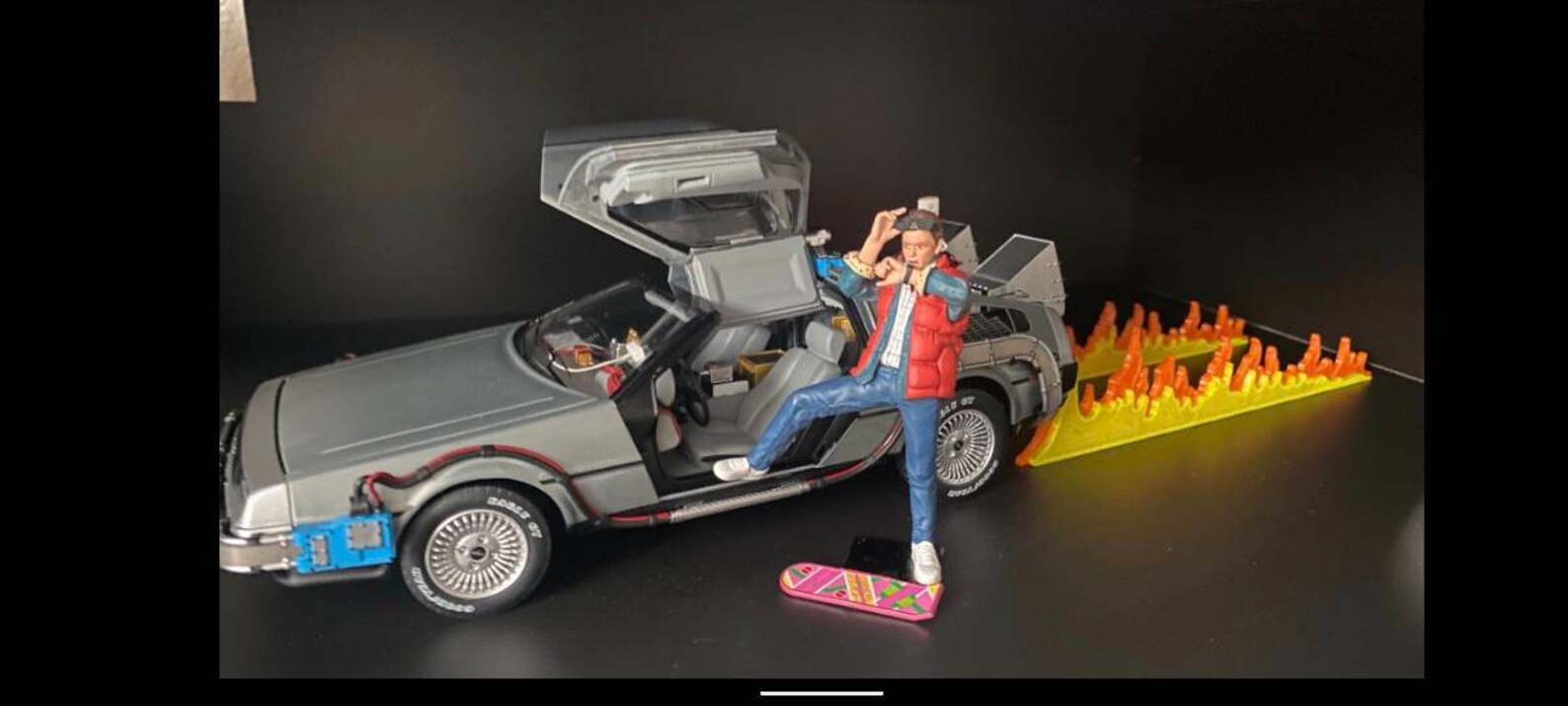 Fire/flame Trails for Back to the Future Delorean Lego - Etsy