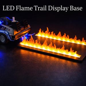 Flame trails and Light base for Back to the future Delorean models v2.0