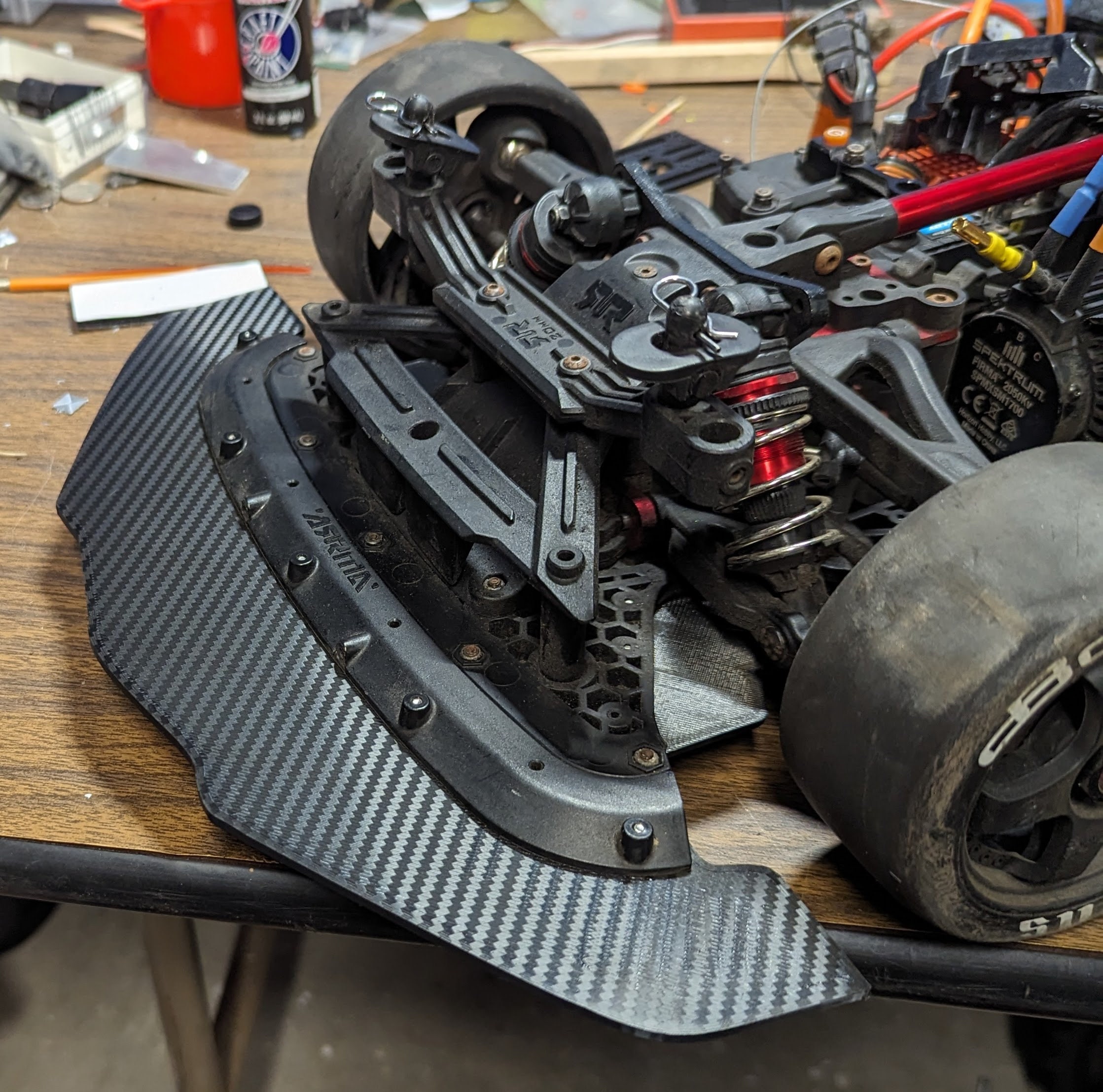 Splitter Carbon Fiber Pattern for Arrma (felony, Infarction) Corvette ...