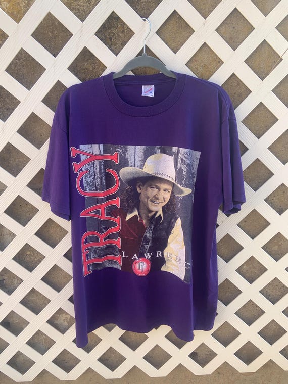 VINTAGE TRACY LAWRENCE LIVE TEE SHIRT 90s SIZE LARGE MADE IN