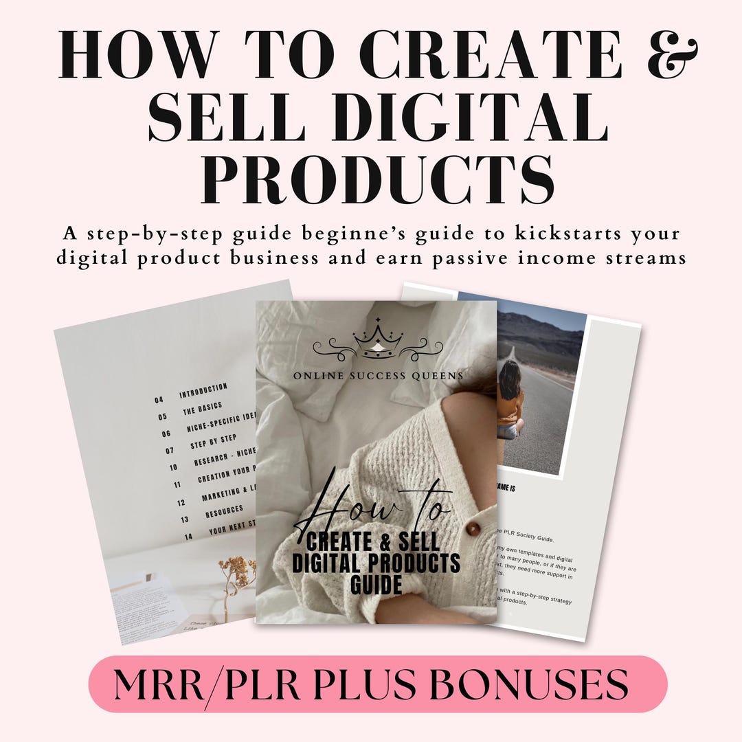 How to Create and Sell Digital Products Guide With Master Resell Rights ...
