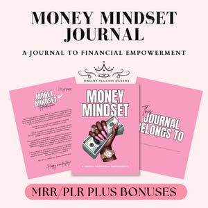 Money mindset journal Master Resell Rights | Money Manifesting | Money Journal | Canva Template PLR | Private Label Rights Passive Income