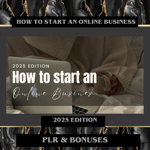 How To Start An Online Business 2025 Edition Business Guide MRR and PLR Done For You Lead Magnet Digital Marketing Make Money Online Info