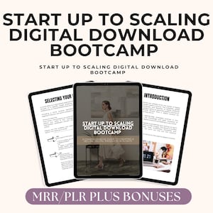 Scaling Your Business, Start-Up to Scaling Digital Bootcamp, Launch & Grow Your Digital Product Biz in 14 Days, PLR, MRR Digital Product