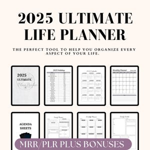2025 Ultimate Life Planner, All in One Digital Planner, Digital Planning, 2025 Digital Planner for GoodNotes Notability, 2025 Agenda