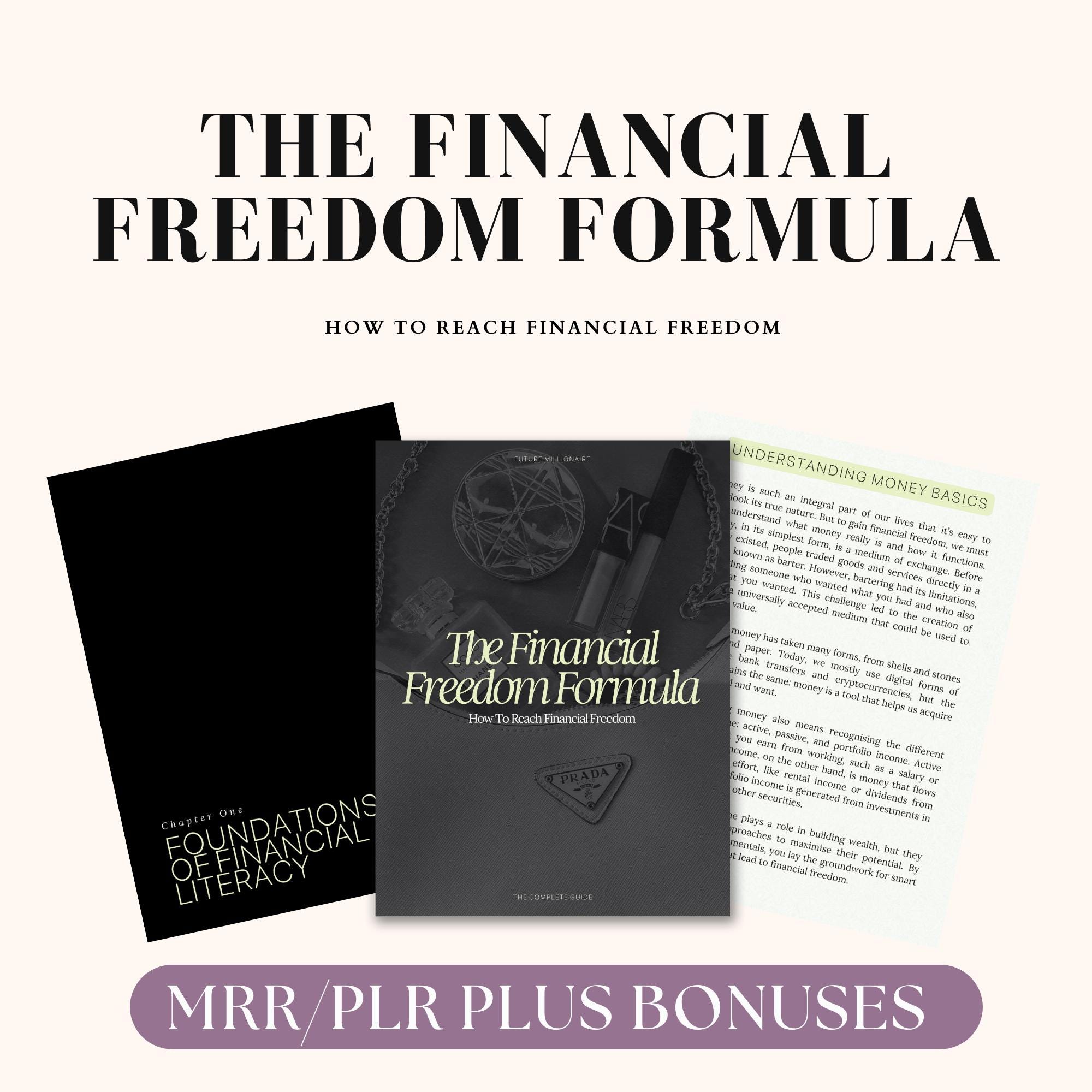 The Financial Freedom Formula Ebook, Manifesting Money, Master Resell  Rights, Private Label Rights, Millionaire Mastery Collection, PLR MRR - Etsy