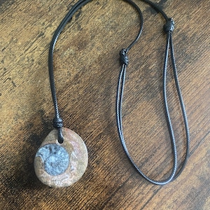 Goniatite Fossil Statement Piece Necklace
