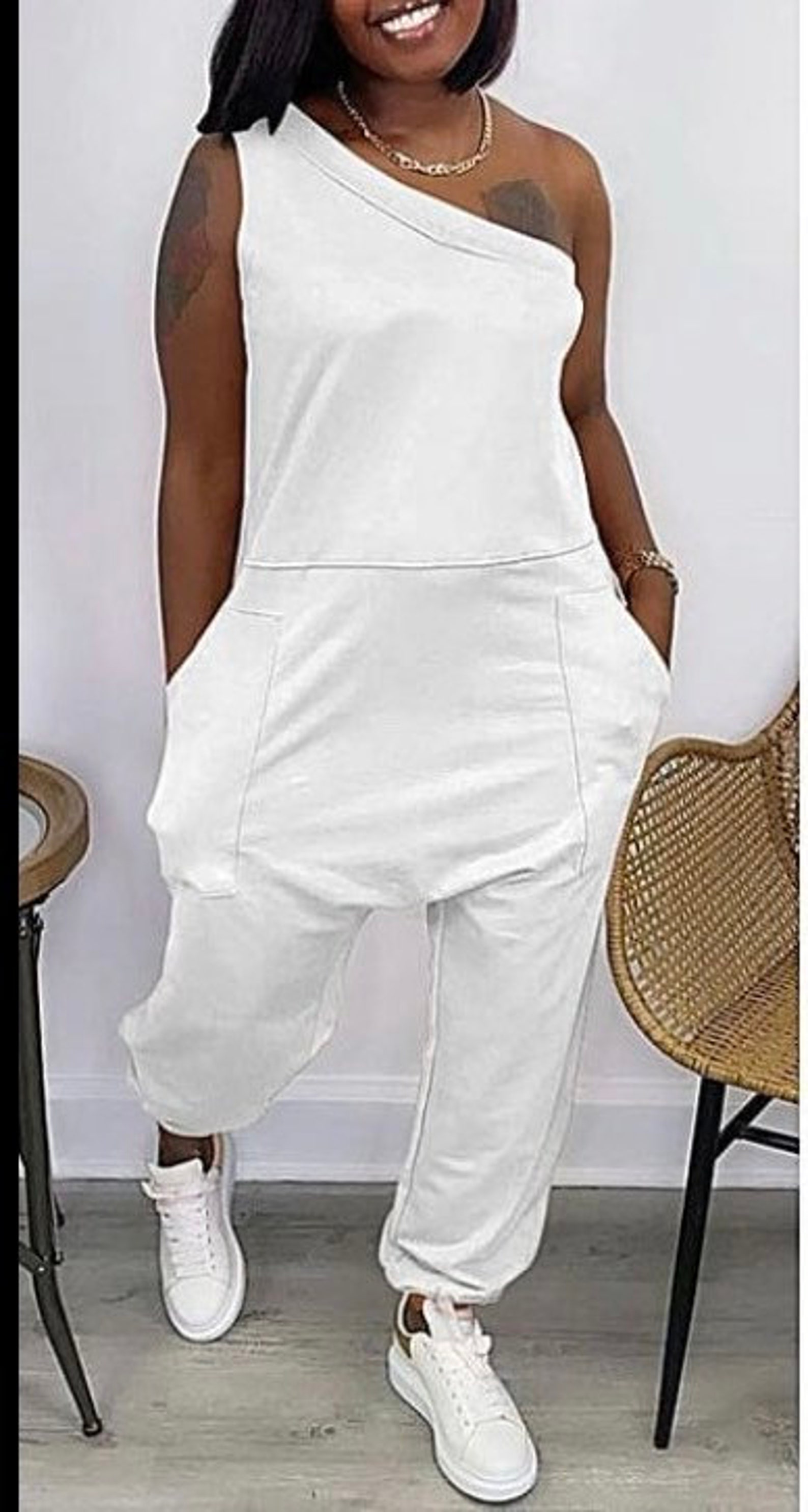 Onesleeve Baggy Jumpsuit Etsy