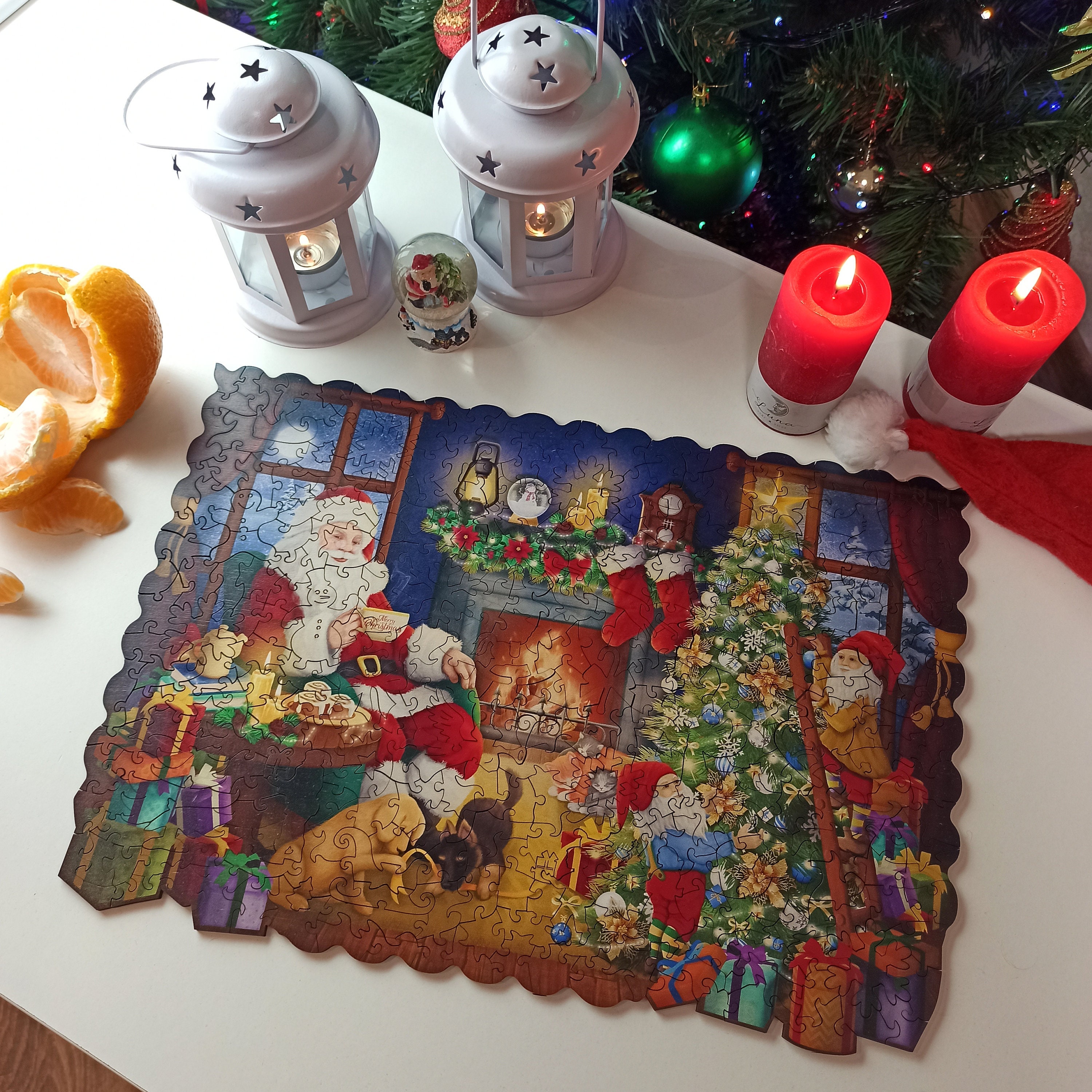 Wooden Jigsaw Puzzles Limited Edition Christmas Gift Etsy