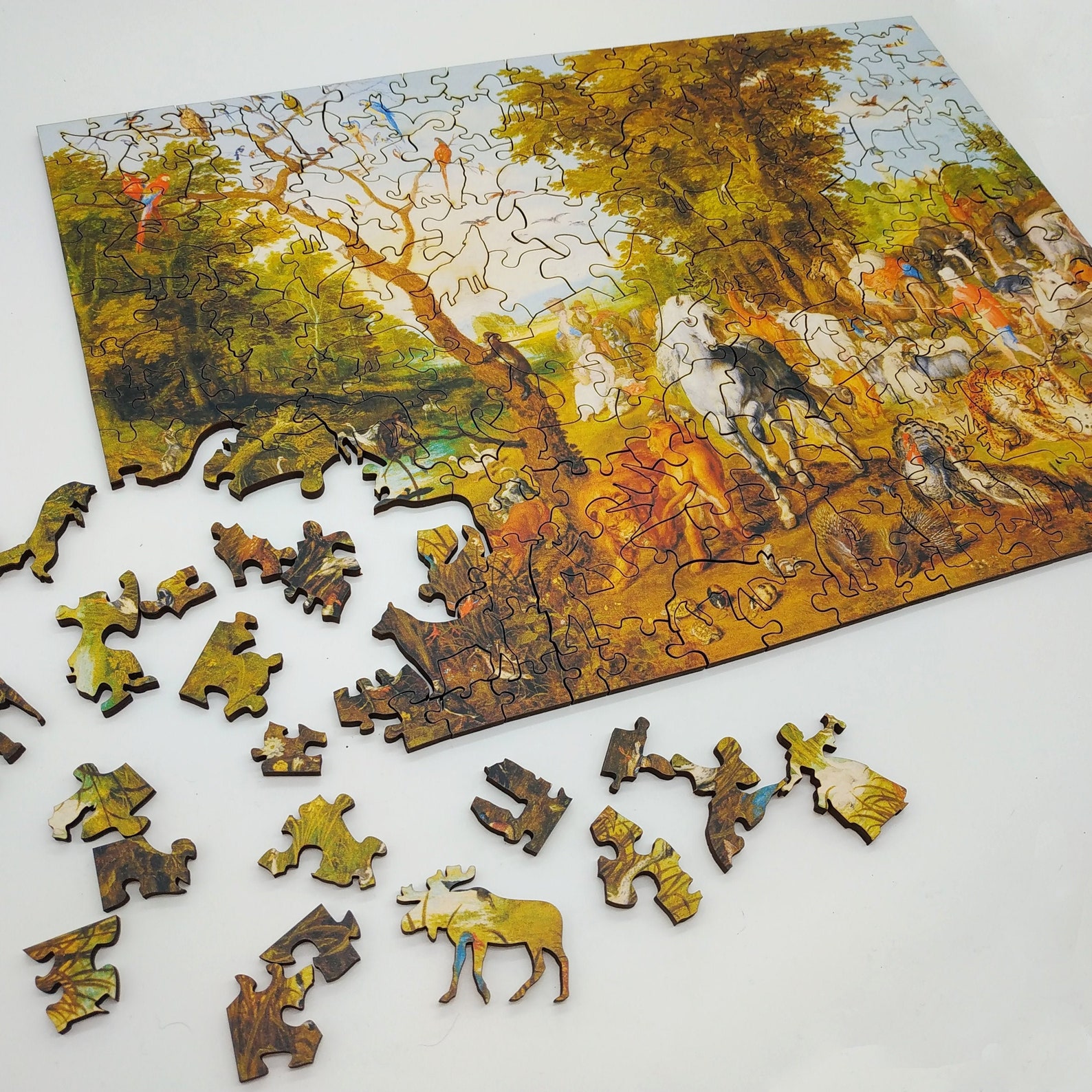 Wooden Jigsaw Puzzles Valentine's Day Gift Adult Etsy