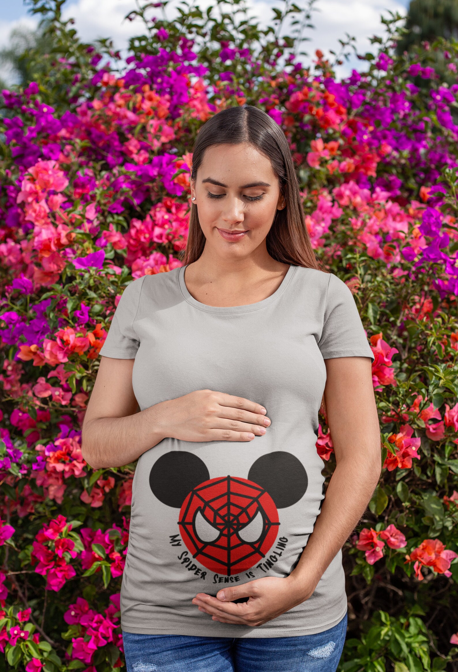 Mickey Mouse Spiderman Pregnancy Shirt Disney Maternity | Etsy