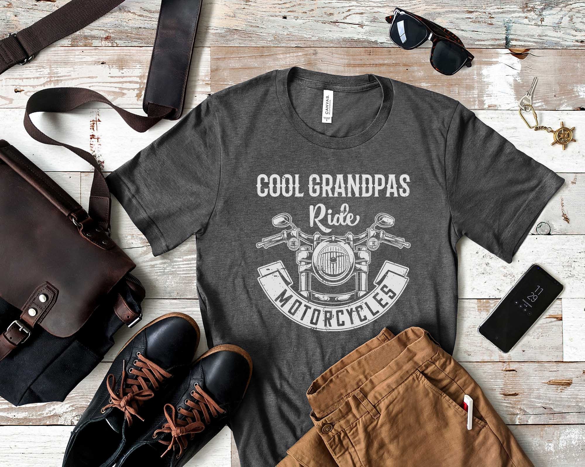 Cool Grandpa Gift Motorcycle Shirt Biker Grandpa Shirt - Etsy Canada