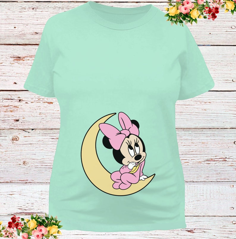 Mommy Mouse Maternity Pregnancy Shirt New Mom Disney Pregnancy Disney Shirt Baby Minnie Mouse Maternity Style Shirt Baby Bump Shirt
