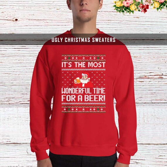 ugly beer christmas sweater