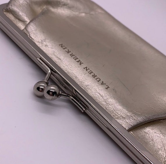 Lauren Merkin Vintage Clutch Bag Metallic Gold - image 6